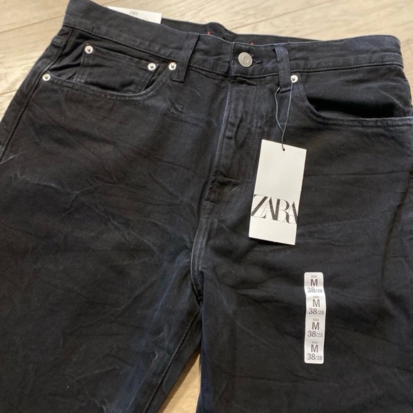 ZARA RELAXED MID WAIST JEANS ZW COLLECTION - Picture 8 of 9
